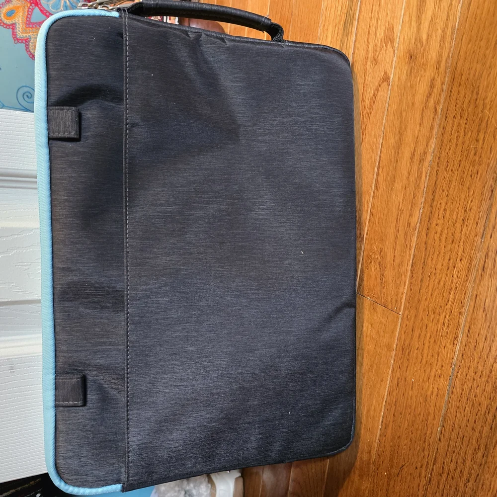Black and Blue Laptop Bag